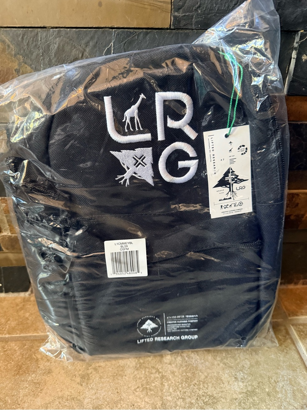 LRG Sling Bag Shoulder 20” Black Strap Lifecycle Crossbody New FAST SHIPPING